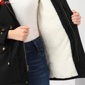 Parkas y Abrigos de Invierno con Capucha para Mujer, Casuales, Largos, 100% Poliéster, Abrigo - Product Image 6