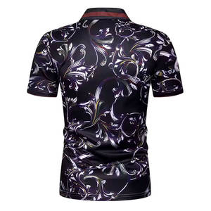 Vente en gros T-shirt de golf imprimé 100% coton pour hommes brodé sur mesure Nouveau modèle en fibre de bambou pour polos pour hommes - Product Image 3