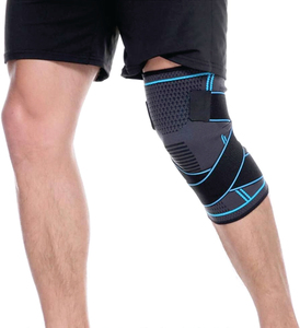 Material de nailon y spandex de neopreno de alta elasticidad duradero, rodilleras hechas a medida, ropa de gimnasio para Fitness, rodilleras - Product Image 6