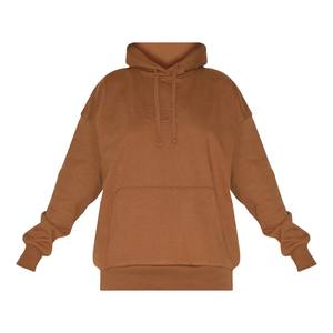 Sudadera con capucha con cremallera de rizo francés 400 Gsm ecológica para mujer Sudadera con capucha de lana de algodón 100% de peso pesado de alta calidad - Product Image 3