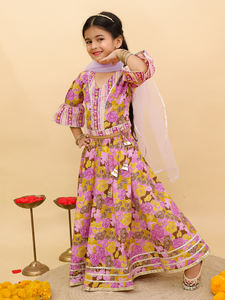 Good Quality Girls Wear Stylish Lehnga Choli Set, Lahenga Choli for <b>Kids</b> Girls - Product Image 6