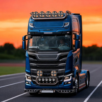 12V 24V Superhelle 120W 9 Zoll Extra Extra Helles Rundes Stroboskop Bernsteinfarbenes DRL LKW LED-Arbeitslicht für Sattelschlepper
