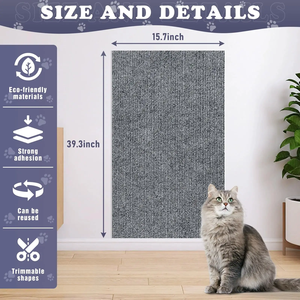 Luxury Portable Cat Scratching Post Carpet Mat Self-Adhesive Pet Bed Accessories <b>Cover</b> <b>for</b> Cat Trellis Stylish Pet Supplies - Product Image 2