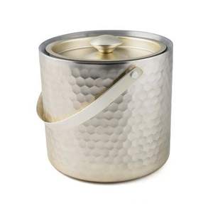 Modern 5L High Quality Double-Walled Stainless Steel Ice <b>Bucket</b> with Tongs for Chilling for <b>Champagne</b> Wine - Product Image 6