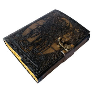 Hechizos en blanco libro de sombras diarios vintage cuaderno de hadas dibujo de carbón cuaderno de bocetos Wiccan deckle Edge papel planificador diario - Product Image 1