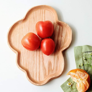 Vente en gros d'une assiette en bois écologique en forme de nuage, assiette de service artisanale pour enfants fabriquée au Vietnam - Product Image 2