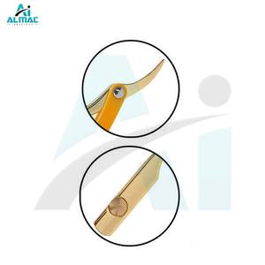 ALMAC Disposable Barber Razor Golden Handle Stainless Steel Blade Holder Single Edge Blades for Traditional <b>Wet</b> Shaving - Product Image 2