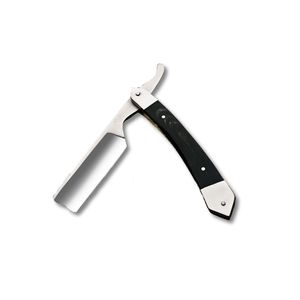 OEM Customizable Industrial Safety Knives Classic Stainless Steel <b>Straight</b> <b>Razor</b> with Beautiful Horn Handle for DIY Projects - Product Image 1