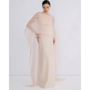 ชุดเดรสยาวสำหรับผู้หญิงชุดเดรสเปิดหลังผ่าแขนเสื้อแจ็คการ์ดทรายแขนกุดสำหรับฤดูร้อน - Product Image 1