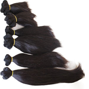 Extensions de cheveux humains les plus vendues, mèches de cheveux vierges lisses, style de cheveux humains avec des styles de boucles italiennes naturelles et lisses - Product Image 4