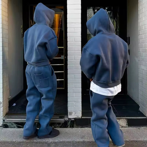 ชุดสเวตเตอร์และเสื้อฮู้ดผ้าคอตตอนขนาดใหญ่กำหนดได้เองดีไซน์แบบใส่ได้ทั้งชายและหญิง - Product Image 2