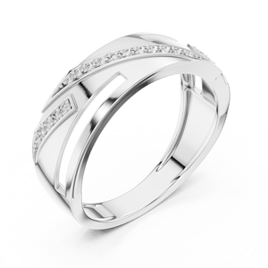 Bague de couple en argent gravé sur mesure 10K - Product Image 3
