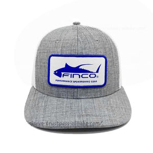 หมวกทรัคเกอร์ผ้าฝ้าย100%,หมวกปักลายโลโก้หมวกทรักเกอร์คุณภาพสูงพร้อมทุ่งหญ้าสีเทาในเวียดนาม - Product Image 1