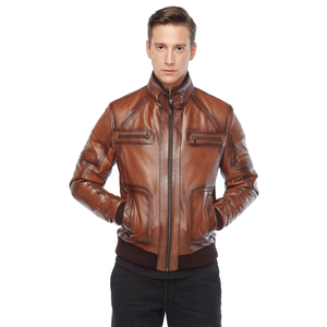 Veste en cuir pour homme sur mesure, professionnelle, en gros, 2024, écologique, respirante, imperméable, chauffante, manches longues - Product Image 2