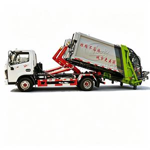 Promotion : Camion benne à benne basculante Dongfeng 4x2 avec bac à déchets amovible à compression hydraulique et chargeur de conteneurs - Product Image 5