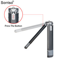 SORRISO Aluminium-Legierung Mini-Stativ Premium Kugelkopf Desktop-Selfie-Stick 1/4 Zoll für Projektor Handy Video Blitzlicht