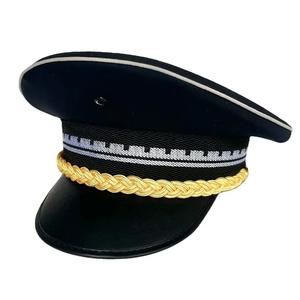 Blank Sea Captain Cap 100% Cotton <b>Sailor</b> <b>Hat</b> for Men Customized Uniform Peaaked Caps - Product Image 5