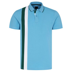 Camiseta Polo de algodón 100% de alta calidad para hombre, diseño básico ajustado con manga corta de tejido de punto, camiseta informal con cuello polo - Product Image 1