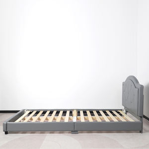 Camas Gemelas Tapizadas para Niños, Cama Infantil de Cuero PU, Cama para Niños, Cabecera Ajustable en Altura para Adolescentes para Dormitorio - Product Image 5