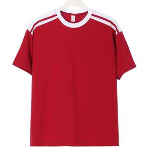 Camiseta deportiva flexible de algodón con cuello redondo de secado rápido | Camiseta de entrenamiento para hombre para eventos de equipo y Deportes de Club - Product Image 1