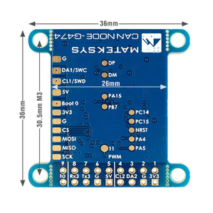 Ricevitore <span class=keywords><strong>ATEK</strong></span> Mateksys MLRS MAVLink 900MHz MR900-30 Accessori per Droni - Product Image 1