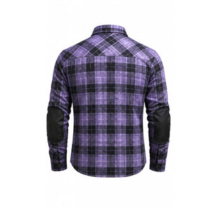 Chemise de moto décontractée en flanelle pour homme, vêtement de travail extérieur personnalisé 100% coton, séchage rapide, respirant - Product Image 3