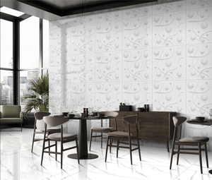 Carreaux de sol en bois imprimés numériques 3D de haute qualité 600x600mm corps en porcelaine polie pour salle de bain - Product Image 2