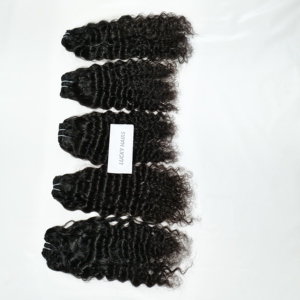 100% ผมบริสุทธิ์ที่ยังไม่ได้ผ่านการทำผมสำหรับฟอกสีผมธรรมชาติจากเวียดนามทอสองชั้นสีดำสำหรับต่อผมผู้หญิง - Product Image 2