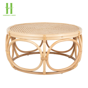 Meilleures ventes Table basse ronde Prix le plus bas Meubles de salon Tables à thé en rotin naturel écologiques du Vietnam - Product Image 2