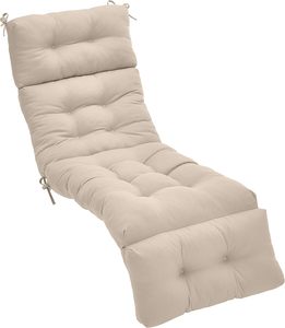 Cojín para Tumbona de Patio, Cojín Acolchado para <span class=keywords><strong>Silla</strong></span> de Jardín, Cojín Grueso Resistente al Aceite para <span class=keywords><strong>Terraza</strong></span>, Piscina, Exterior e Interior - Product Image 1