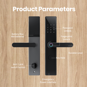 Serrure de porte intelligente numérique à haute sécurité P08, qualité supérieure, 5 langues, mot de passe et empreinte digitale, compatible avec l'application Wifi Tuya, nouvelle Ttlock - Product Image 3