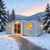 Maison préfabriquée modulaire de luxe extensible de 20 pieds avec salle de bain, cuisine et chambre à coucher à vendre