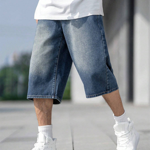 Custom Men Streetwear Carpenter Shorts Moda Baggy Men's Jorts Work Half Pants Loose Carpenter Denim Jean Shorts - Product Image 2
