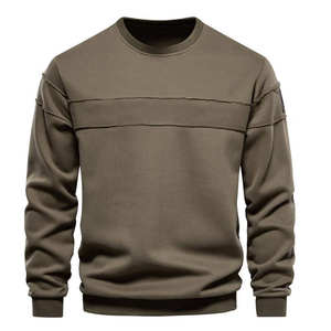 Sweat-shirts streetwear de haute qualité pour hommes, 100% coton molletonné, sweat-shirt surdimensionné personnalisé, respirant, 2026 - Product Image 3