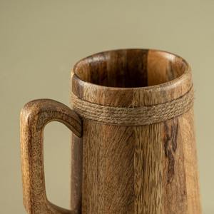 Chope à bière en bois écologique personnalisable, faite à la main, design religieux, pour la maison, l'hôtel, le restaurant, style indien original - Product Image 2