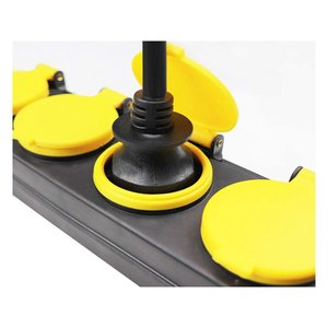 Ciabatta impermeabile IP44 con 4 prese Schuko, interruttore 10A, 16A Schuko Plug-materiali elettrici/ - Product Image 1