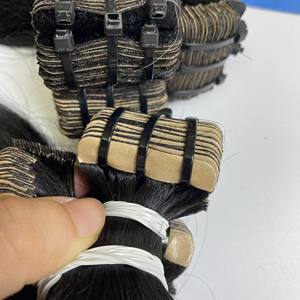 Cinta de doble dibujo en extensiones de cabello alineadas con cutícula de color negro natural 100% cinta de cabello vietnamita en - Product Image 6
