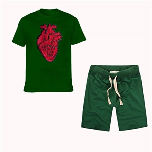 Conjunto de pantalones cortos personalizados para hombre, camiseta de manga corta, chándal sólido, camiseta, pantalones cortos de bolsillo, chándales - Product Image 6