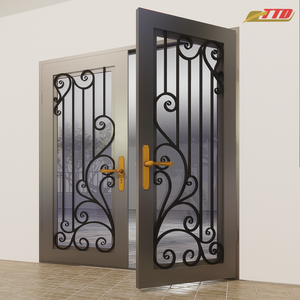 Portes et fenêtres en acier forgé modernes, étanches, résistantes aux intempéries, sûres, esthétiques, fabricant de portes de confiance - Product Image 3