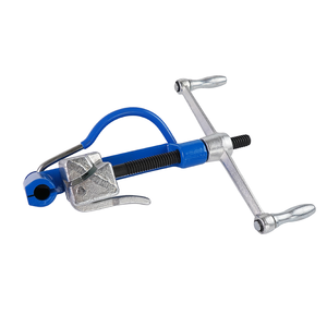Flat head Manual Stainless Steel Band <b>Strapping</b> Banding Tool Tensioner Heavy Duty Bander for Hose <b>Clamps</b> Cable Tie Kit - Product Image 5