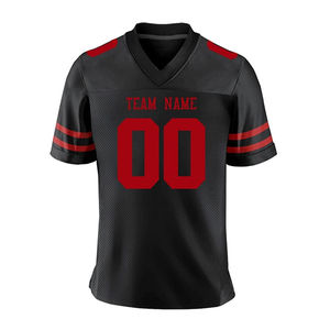 Camiseta de fútbol americano de talla grande a la moda, malla de poliéster transpirable, uniforme de Rugby, camisetas de fútbol americano - Product Image 3