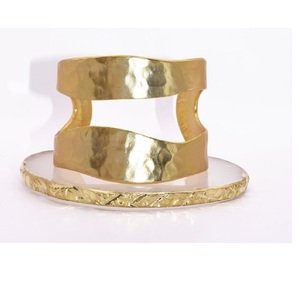 Última novedad en joyería navideña de China: Brazalete de latón martillado por menos de $50 en oferta para mujer, brazalete de alambre con 1 año de garantía. - Product Image 2