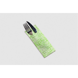 Tovaglioli Tascabili Kanguro con Stampa Strauss Pistacchio 32x40cm, Morbidi e Asciutti, 600 Pezzi, B2B - Product Image 1