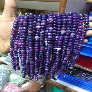 Sulemani Agate 8 mm perles en vrac brins violet pierre précieuse artisanat pierre semi-précieuse - Product Image 2