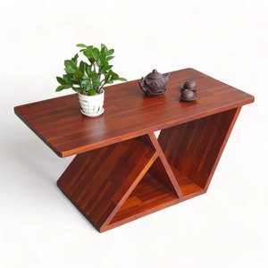Table basse rectangulaire moderne 100x50x45cm en bois de Melaleuca de 25mm d'épaisseur, durable, non pliable, pour salon, ensemble de meubles TT68227 - Product Image 1