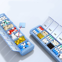 Boîte à pilules JUXINDA scellée pour une utilisation d'urgence, distributeur de pilules portable, récipient de stockage de qualité alimentaire pour les médicaments quotidiens