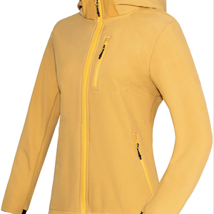 แจ็คเก็ตขนแกะมีสไตล์น้ำหนักเบามีกระเป๋าสำหรับผู้หญิงเสื้อกันลมมีซิปพร้อมฮู้ดระบายอากาศคอตั้ง - Product Image 2