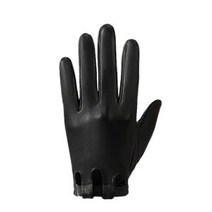 Gants de conduite courts pour femmes en cuir de peau de mouton véritable de haute qualité - Product Image 2