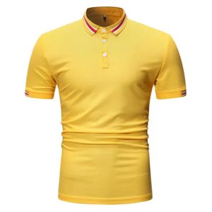 Polo pour homme en coton de haute qualité sur mesure Votre propre conception Polo à manches courtes pour homme T-shirt décontracté respirant d'été pour homme Polo - Product Image 5