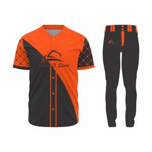 Camisetas de béisbol personalizadas Diseño único y logotipos de equipo Técnicas transpirables e impresas - Product Image 1